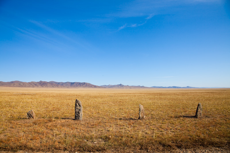 Standing Stones On Steppe